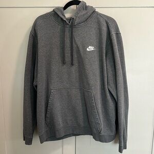Nike hoodie size XL gray